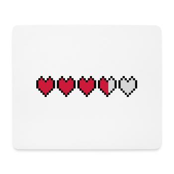 Leben Pixel - Mousepad (Querformat) - Weiß - Vorne