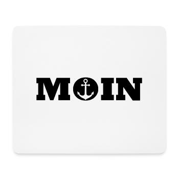 Moin Anker Gruß Norddeutschland Hamburg Küste Kiel - Mousepad (Querformat) - Weiß - Vorne
