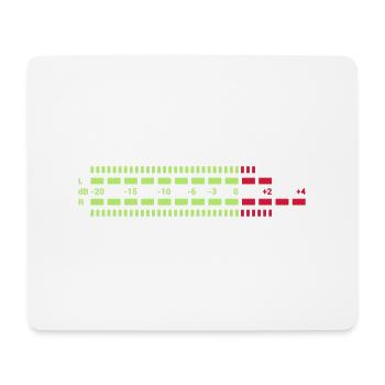 Equalizer dreifarbig EQ Musik Anlage Techno Club S - Mousepad (Querformat) - Weiß - Vorne