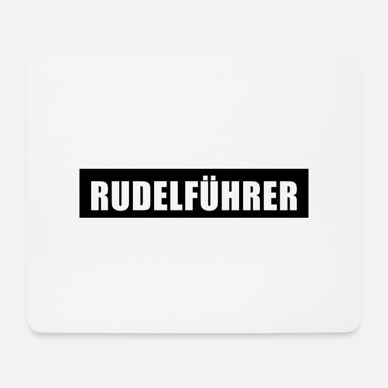 Rudelführer - Mousepad (Querformat) - Weiß