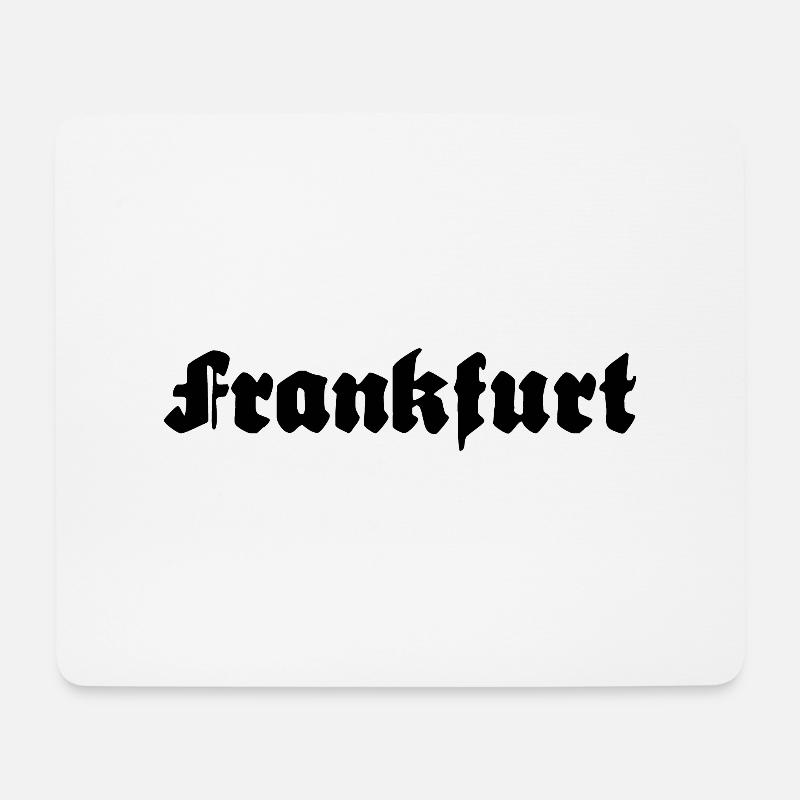Frankfurt - Mousepad (Querformat) - Weiß