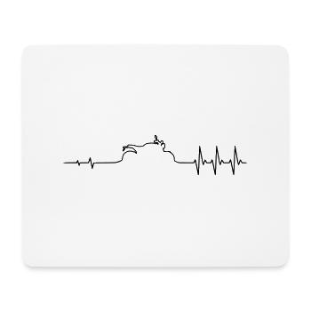 Puls Roadster Caferacer Retro - Mousepad (Querformat) - Weiß - Vorne