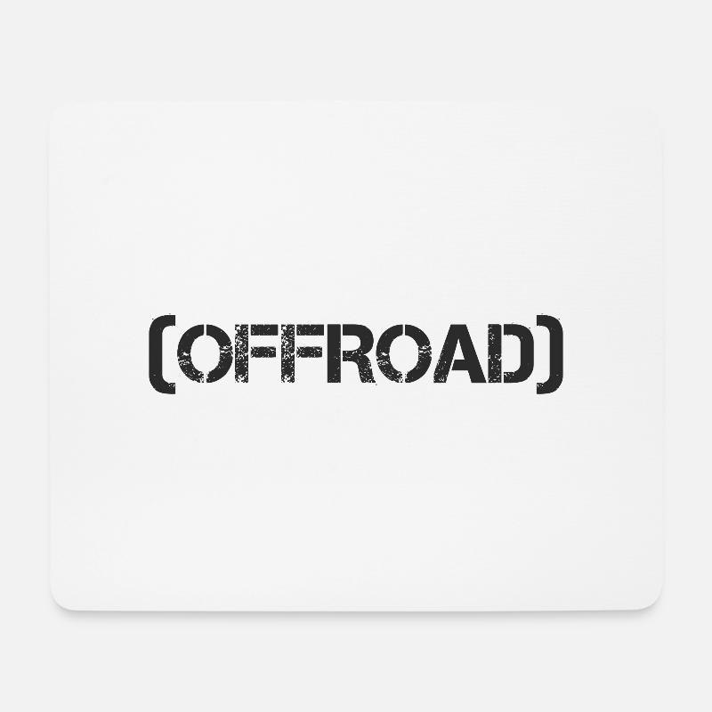Offroad - Mousepad (Querformat) - Weiß