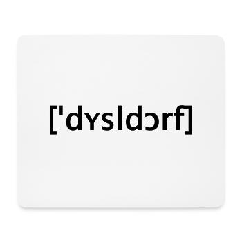 düsseldorf lautschrift - Mousepad (Querformat) - Weiß - Vorne