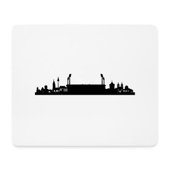 Nürnberg Skyline Stadion - Mousepad (Querformat) - Weiß - Vorne
