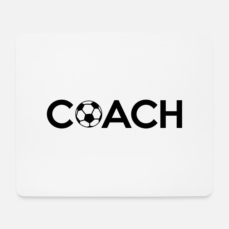 Soccer Coach - Mousepad (Querformat) - Weiß