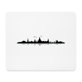 Dresde horizon - Tapis de souris (format paysage) - blanc - Devant