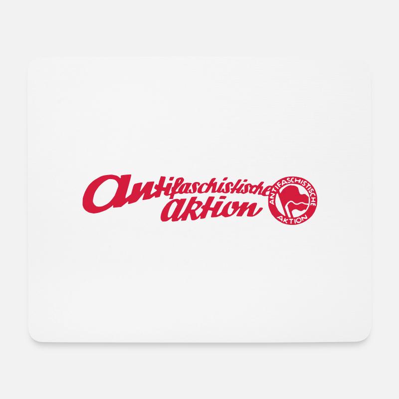 Antifaschistische Aktion (KPD / SPD) - Mousepad (Querformat) - Weiß