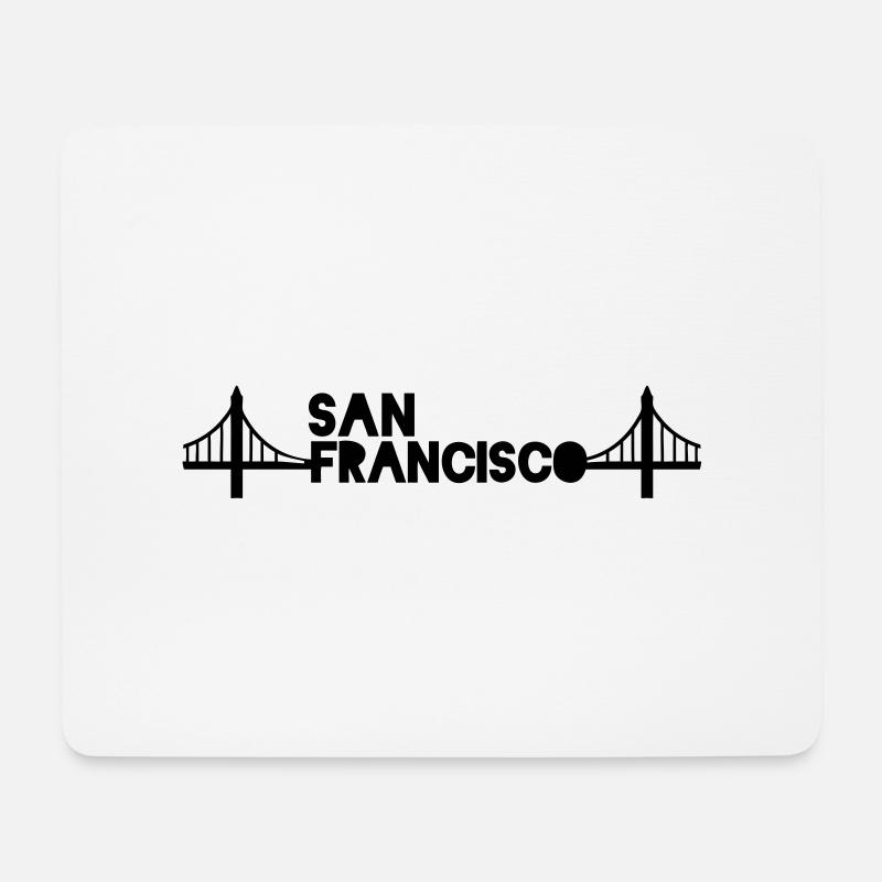 San Francisco - Mousepad (Querformat) - Weiß