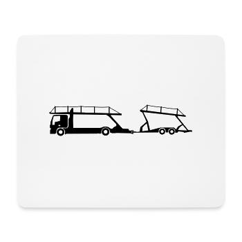 auto transporter for cars_b1 - Mouse Pad (horizontal) - white - Front