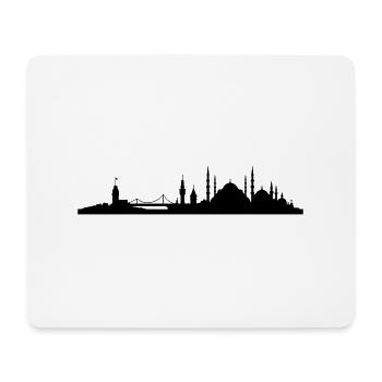 Skyline Istanbul - Mousepad (Querformat) - Weiß - Vorne