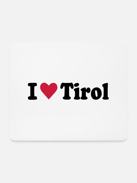 Tirol - Mousepad (Querformat) - Weiß