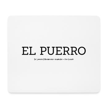 El Puerro - Der Lauch - Mousepad (Querformat) - Weiß - Vorne