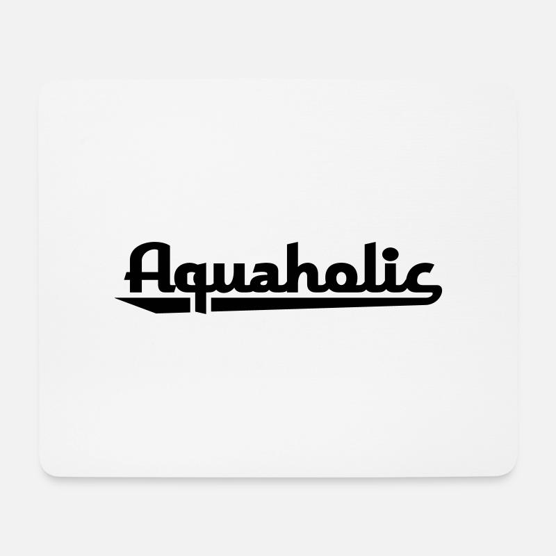 schwimmen - Mousepad (Querformat) - Weiß