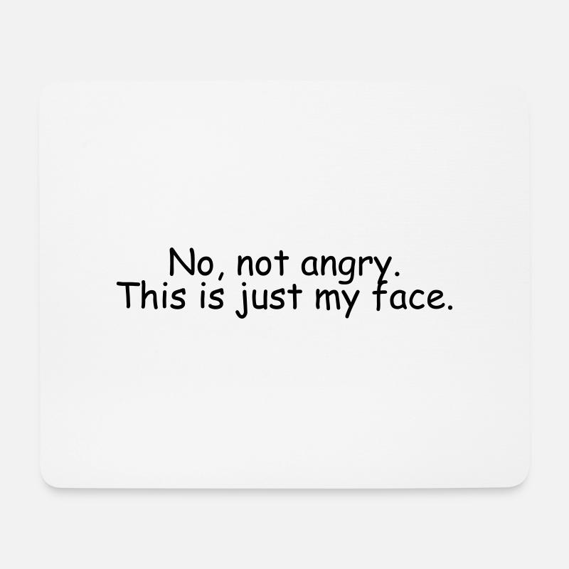 this is just my face - Mousepad (Querformat) - Weiß