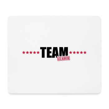 team_leader - Mousepad (Querformat) - Weiß - Vorne