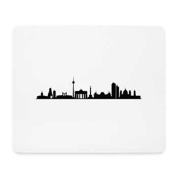 Skyline Berlin - Mousepad (Querformat) - Weiß - Vorne