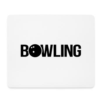 bowling - Mousepad (Querformat) - Weiß - Vorne