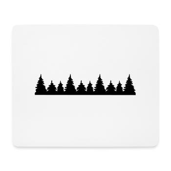 Bäume - Mousepad (Querformat) - Weiß - Vorne