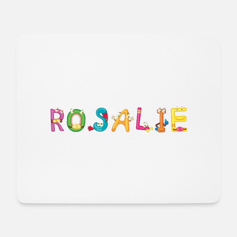 Rosalie - Mousepad (Querformat) - Weiß