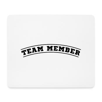 team member design - Mouse Pad (horizontal) - white - Front