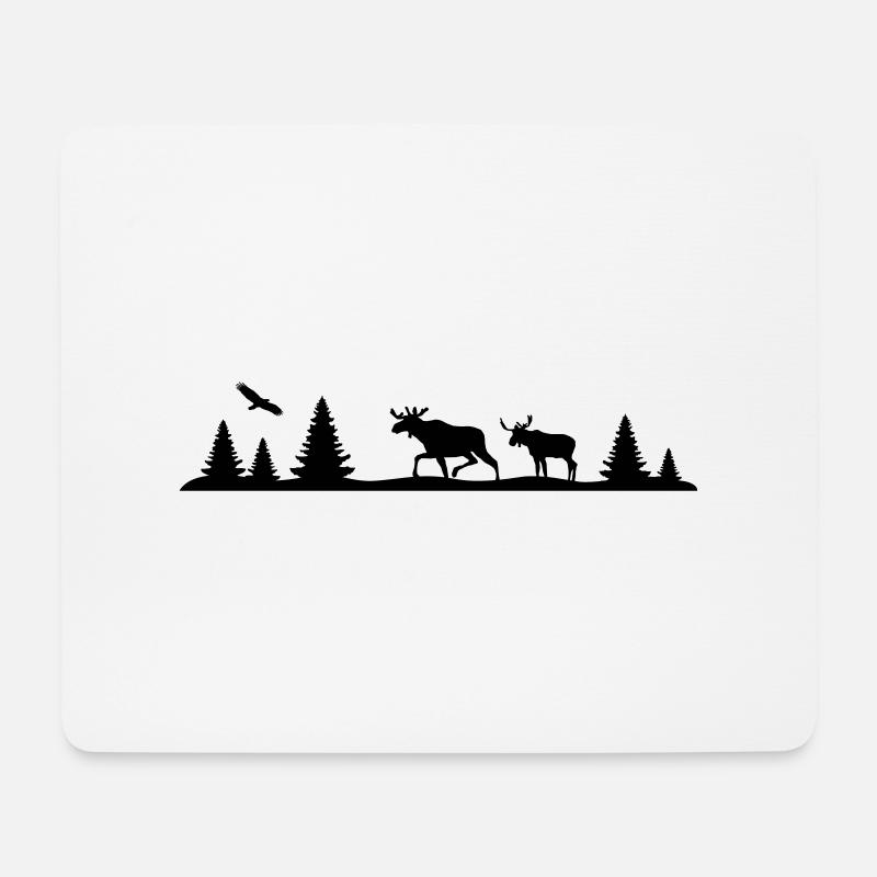 Landschaft - Schweden, Norwegen - Mousepad (Querformat) - Weiß