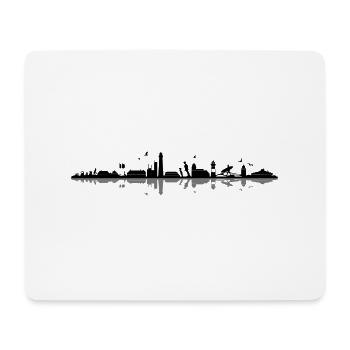 Skyline - Küste Sylt - Mousepad (Querformat) - Weiß - Vorne