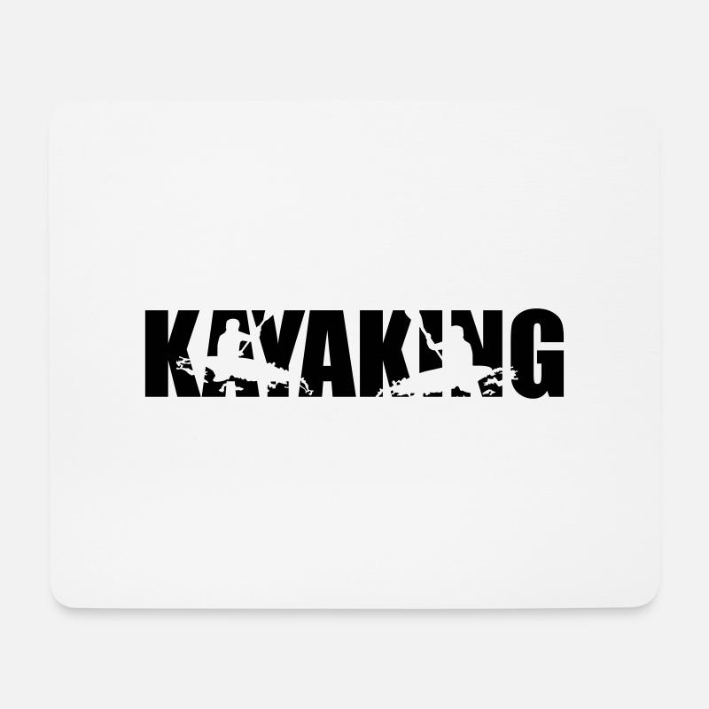 Kayaking, Kajak - Mousepad (Querformat) - Weiß
