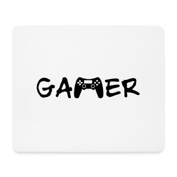 Gamer - Mousepad (Querformat) - Weiß - Vorne