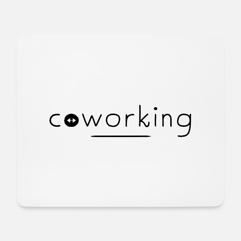 coworking space - Mousepad (Querformat) - Weiß