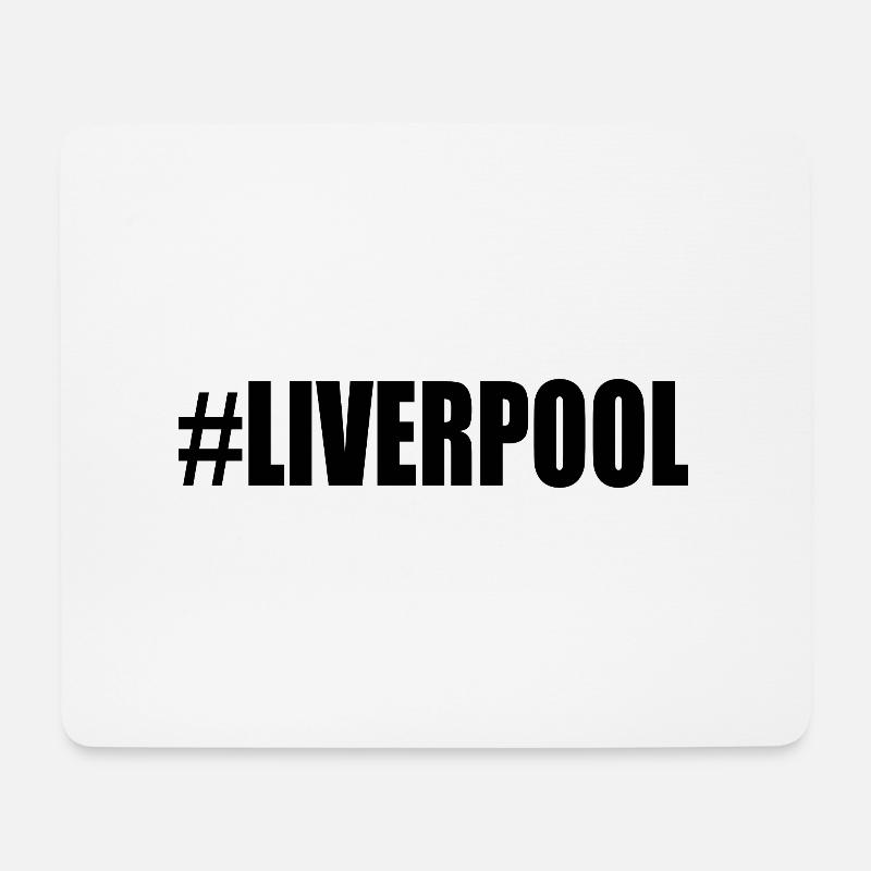 LIVERPOOL - Mousepad (Querformat) - Weiß