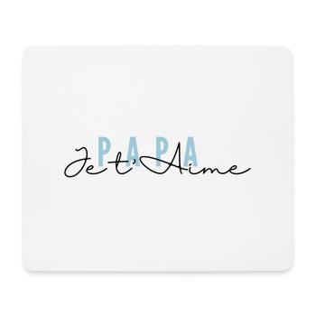 Papa I T AIME Logo - Mouse Pad (horizontal) - white - Front