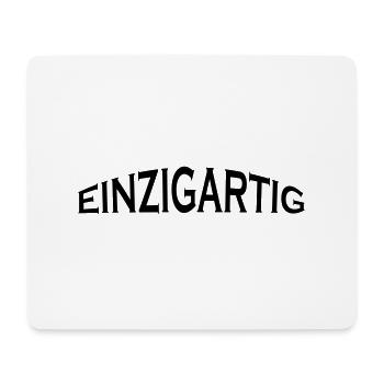 einzigartig - Mousepad (Querformat) - Weiß - Vorne
