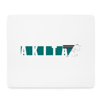Akita Inu Design - Mousepad (Querformat) - Weiß - Vorne