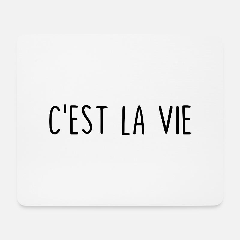 C’est La Vie - Tapis de souris (format paysage) - blanc