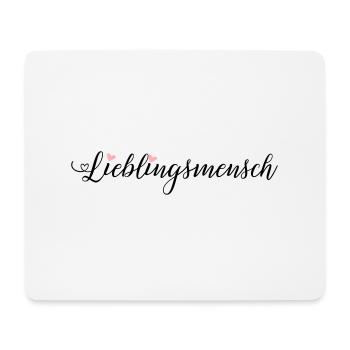 Lieblingsmensch - Mousepad (Querformat) - Weiß - Vorne