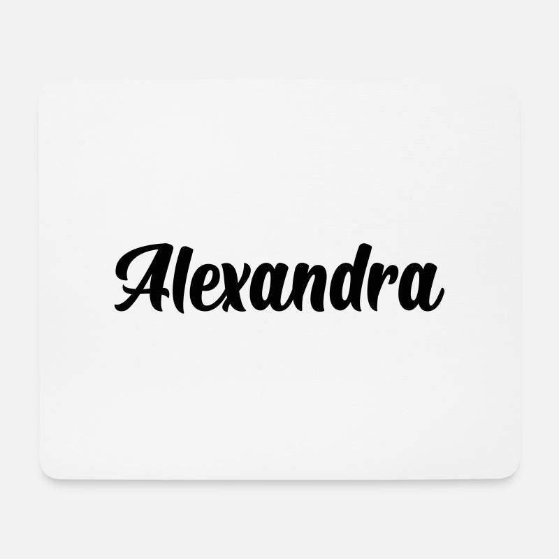 Alexandra - Mousepad (Querformat) - Weiß