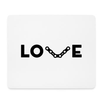 ICH LIEBE FAHRRÄDER - Mousepad (Querformat) - Weiß - Vorne