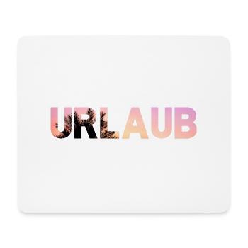 Urlaub Strand Sonnenuntergang Ferien Palmen Sonne - Mousepad (Querformat) - Weiß - Vorne