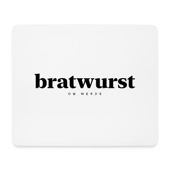 Bratwurst - Tapis de souris (format paysage) - blanc - Devant