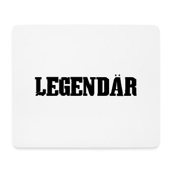 Legendär - Mousepad (Querformat) - Weiß - Vorne