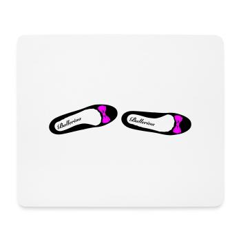 Ballerine 1 - Tapis de souris (format paysage) - blanc - Devant