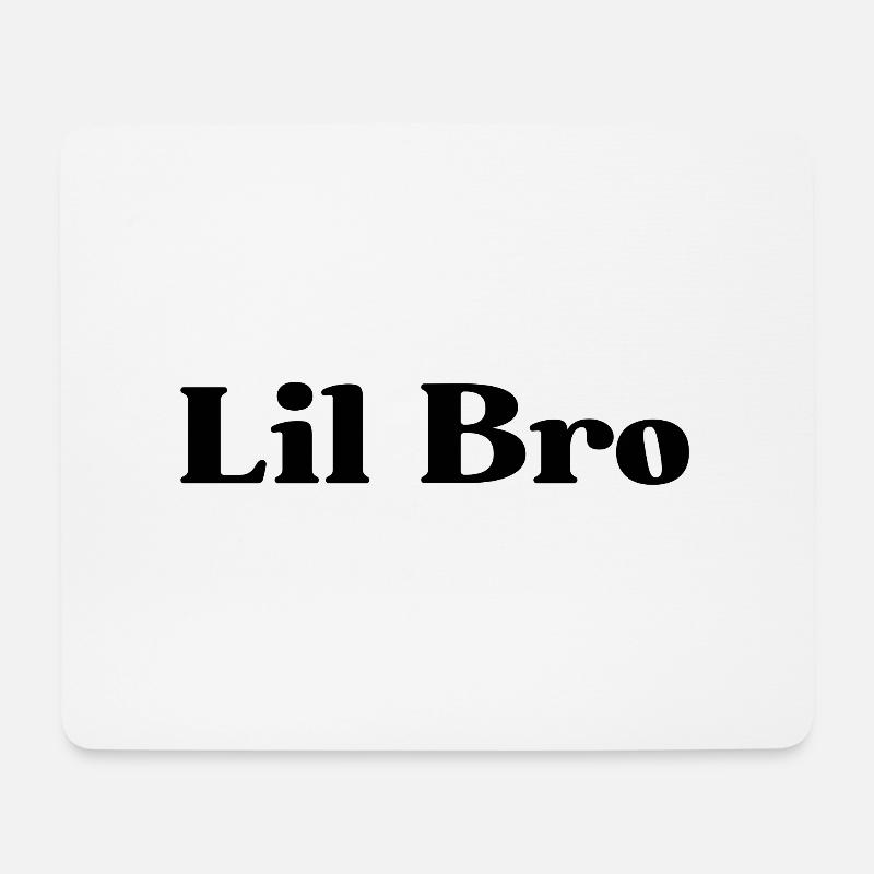 Lil Bro. Little Brother Geschenk. - Mousepad (Querformat) - Weiß