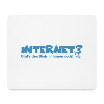 Internet Shirt - Mousepad (Querformat) - Weiß - Vorne