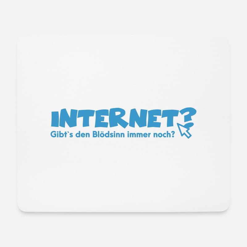 Internet Shirt - Mousepad (Querformat) - Weiß