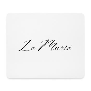 Le marié - Tapis de souris (format paysage) - blanc - Devant
