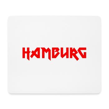Modisches Heimat HAMBURG Metal-Design - Mousepad (Querformat) - Weiß - Vorne