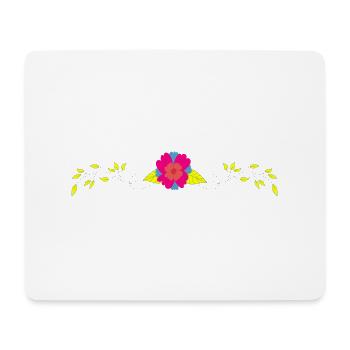 Flower Blume Pflanze - Mousepad (Querformat) - Weiß - Vorne