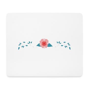 Fleur Plante à fleurs - Tapis de souris (format paysage) - blanc - Devant
