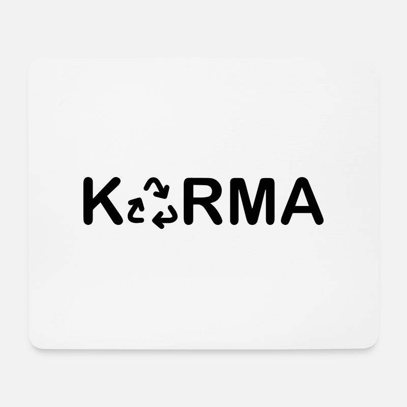 KARMA - Mouse Pad (horizontal) - white